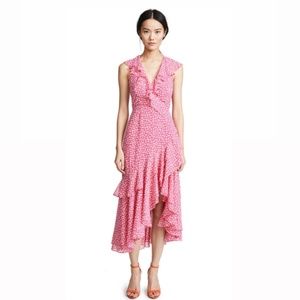 C/MEO Be about you midi dress in Magenta Daisy